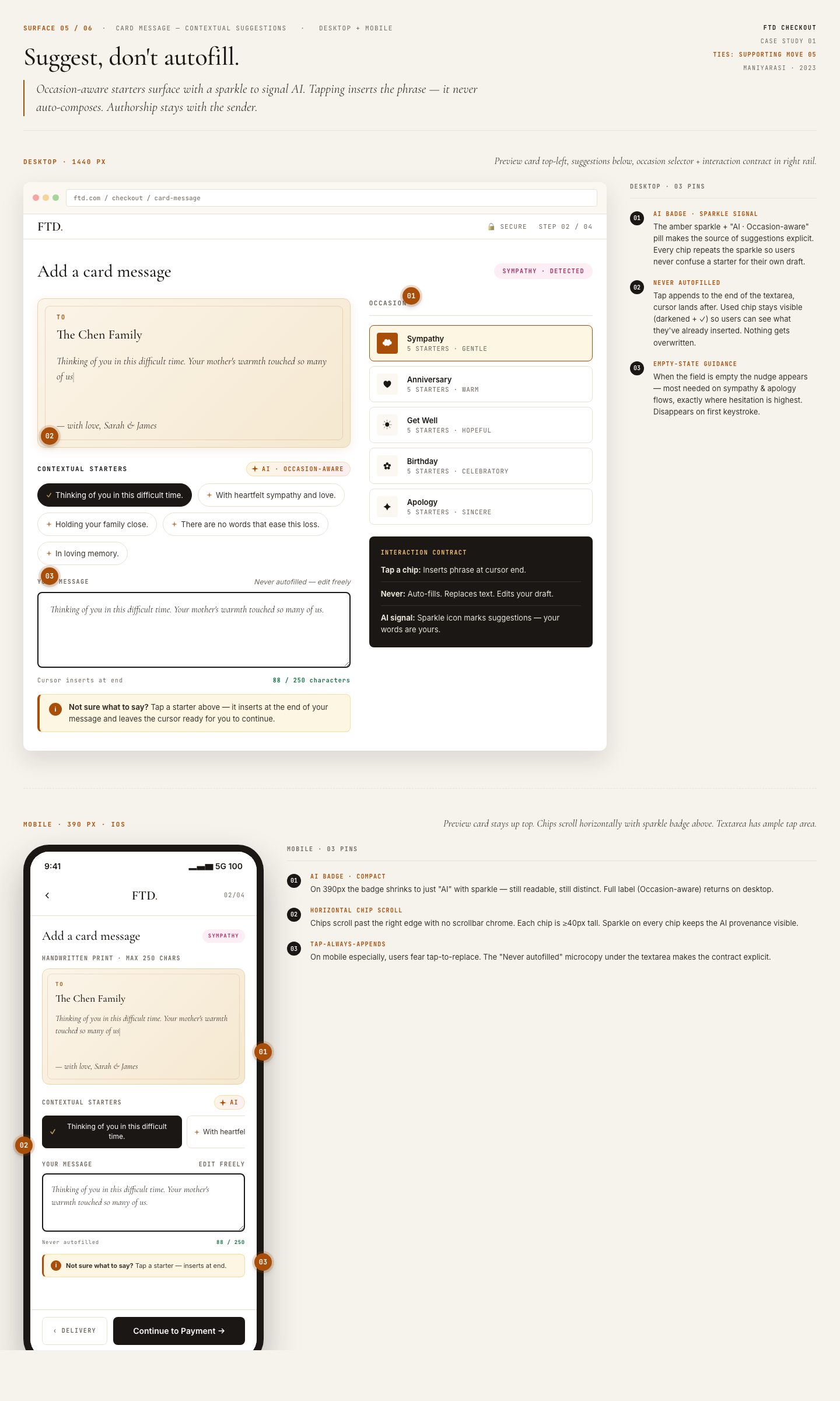 FTD card payment